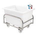 Stainless steel cart GILAC for 500 L deep container