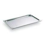 GN2/8 handleless stainless steel lid