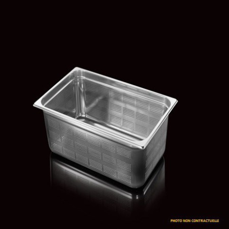1/1 GN Perforated stainless steel Gastronorm Tray H. 150 mm