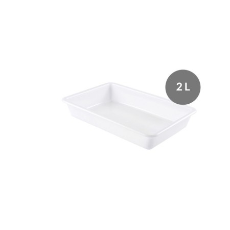 Bac plat GILAC 2 Litres - blanc