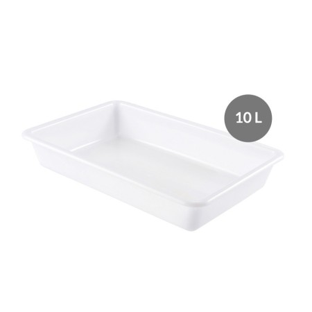 10-litre flat food container