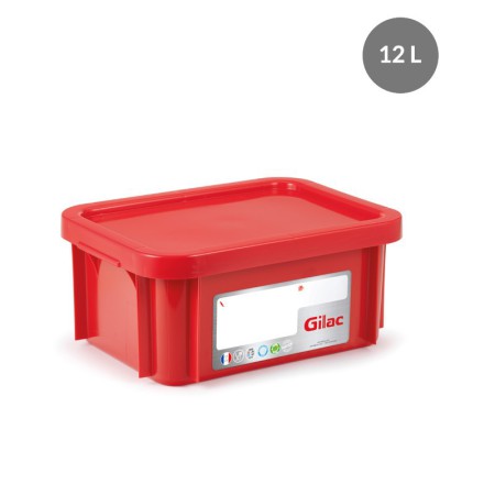 12-litre rectangular HACCP bin with lid