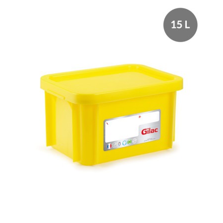 HACCP 15-litre rectangular bin with lid