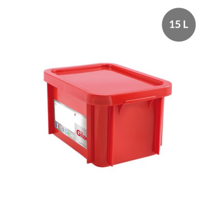 HACCP 15-litre rectangular bin with lid