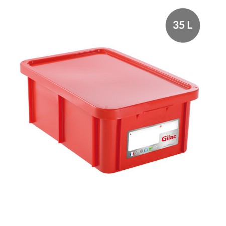 HACCP 35-litre rectangular bin with lid