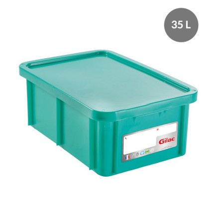 HACCP 35-litre rectangular bin with lid