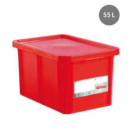 HACCP 55-litre rectangular bin with lid