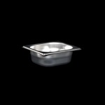 GN1/6 stainless steel Gastronorm Tray, full H. 65 mm
