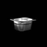 GN1/6 stainless steel Gastronorm Tray, full H. 100 mm