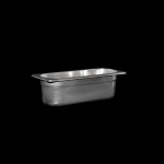 GN2/8 stainless steel Gastronorm Tray, full H. 100 mm