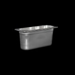 GN2/8 stainless steel Gastronorm Tray, full H. 150 mm
