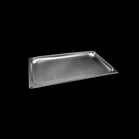 Perforated stainless steel Gastronorm Tray GN 1/1 H. 20 mm