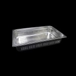 Perforated stainless steel Gastronorm Tray GN 1/1 H. 100 mm