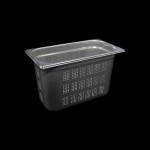 Perforated stainless steel Gastronorm Tray GN 1/3 H. 200 mm