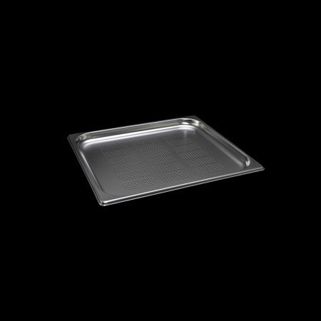 GN 2/3 Perforated stainless steel Gastronorm Tray H. 20 mm