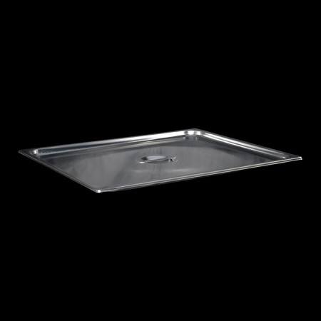 Stainless steel lid with GN2/1 handle