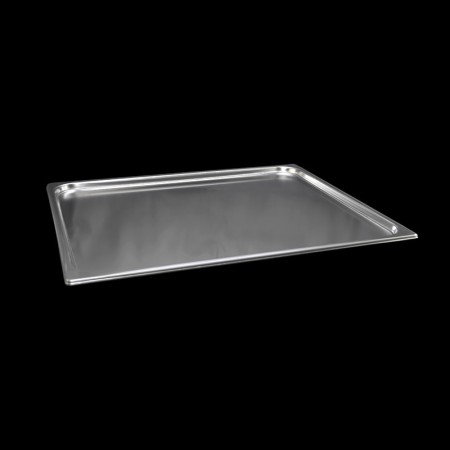 Stainless steel lid with GN2/1 handle