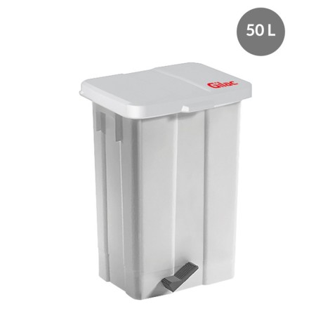 Poubelle à pédale 50 L avec couvercle