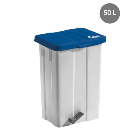 Pedal garbage can 50 L with lid
