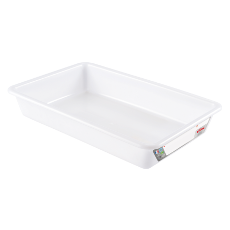 5L white HACCP flat tray