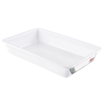 3L white HACCP flat tray