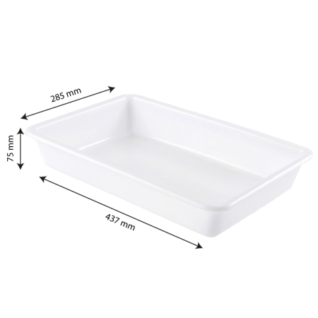 bac plat 5L dimensions