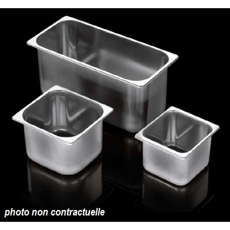 Glacier stainless steel tray 265 x 160 height 150 mm