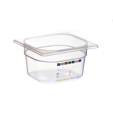 Polypropylene tray GN 1/6 H. 100 mm HACCP