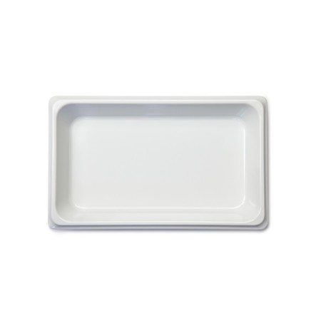 Plat gastro en mélamine GN 1/4 H. 40 mm - blanc...