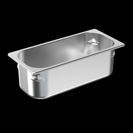 Bac Glacier inox AISI 304 - 360 x 165 hauteur 120 mm Anti Encastrement