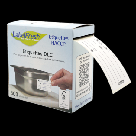 Water-soluble HACCP labels - DLC (Best before date) - LABELFRESH